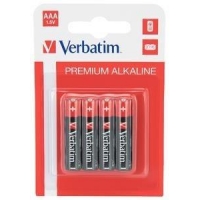 Alkalické baterie VERBATIM AAA 1.5V, 4 ks
