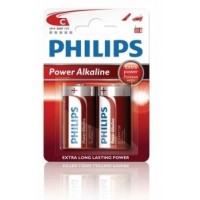Alkalické baterie Philips PowerLife C 1.5V, 2ks