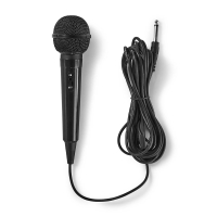 Kabelový mikrofon | Kardioid | Pevný kabel | 5.00 m | 80 Hz - 12 kHz | 600 Ohm | -75 dB | Vypínač | ABS | Černá