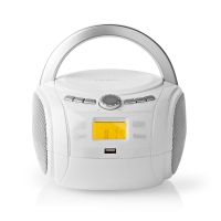 CD přehrávač Boombox | Napájení z baterie / Síťové napájení | Stereo | 9 W | Bluetooth® | FM | USB přehrávání | Držadlo 